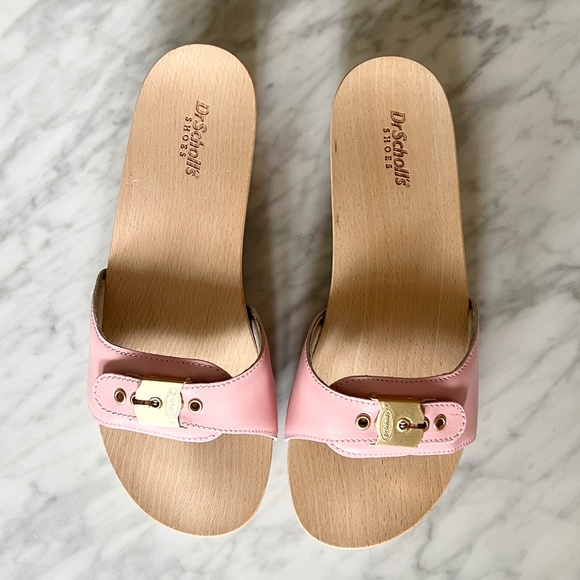 Dr. Scholl's NWOT Original Collection Platform Slide Sandals in Pink Size 8 - Picture 2 of 8